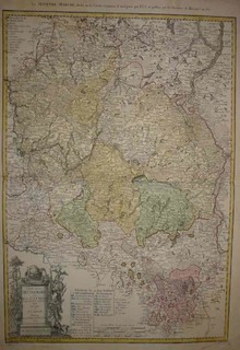 t&eacute;rk&eacute;p - Charte von der MITTELMARK dem Herrn Dr. A.F. Busching Konigl. Preusl. Ob. Consistorial Rathe zugecignet von F.L. Gussefeld.  